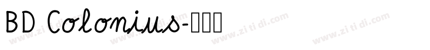 BD Colonius字体转换